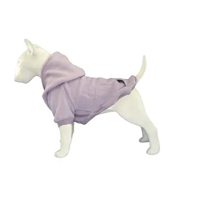 Sudadera con capucha para perro lila