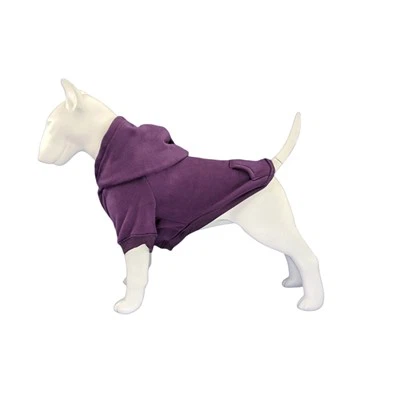 Sudadera con capucha para perro morada